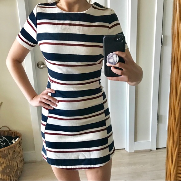 Lush Striped Sheath Dress - Picture 2 of 5
